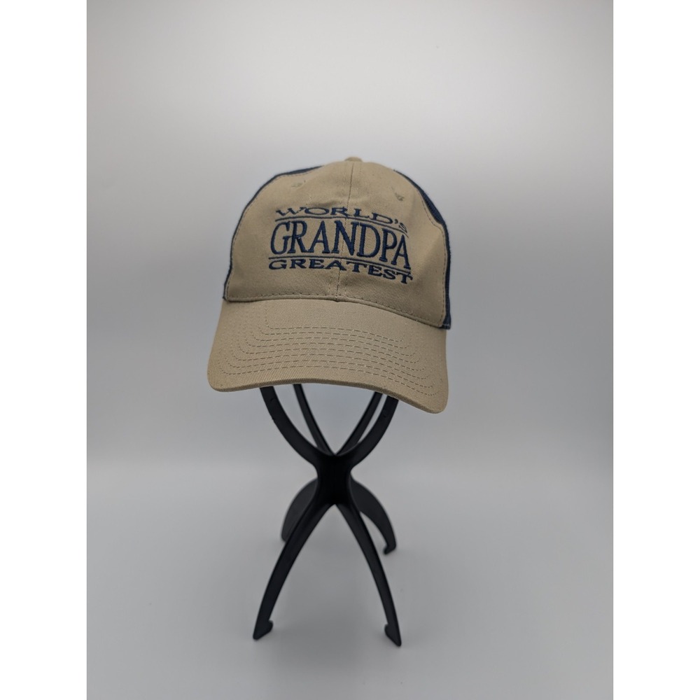 Vintage Worlds Greatest Grandpa Mesh Trucker Hat Cap Snapback